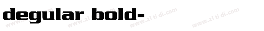 degular bold字体转换
